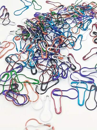 10/80/120/260pcs Gold/Silver Metal Safety Pins, Markers, Tags For Sewing, Cross Stitch, DIY Craft (Colorful)