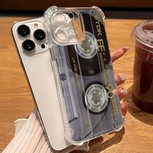 Funda de Teléfono Impresa Funda de Teléfono - Una Funda de Teléfono de Casete Musical Retro Compatible con iPhone X/11/12/13/14/15/16/Plus/Pro/Promax, con un Panel Trasero Transparente y Suave Diseñado para Prevenir Caídas, Lo que la Hace el Regalo Perfecto para Navidad, Pascua, Día de los Inocentes, No Amarillea y Es Resistente a los Golpes - 1 pieza - Ver 5