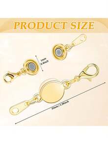 EstiloPaxcoo - 15 cierres magnéticos de bloqueo para joyas, extensor de collar y ayudante para collares, pulseras y joyasVersión mejorada - 1 - Ver 5