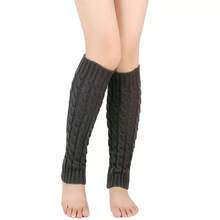 3 Pairs Women's Warm Leggings, 80s Ribbed Knit Long Socks, Suitable For Party And Sports - Multicolor - View 8