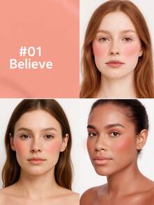 FV High-Pigment Liquid Blush, Long-Lasting & Buildable, Lightweight Blendable Texture For Natural Dewy Makeup Look, Rare Brand Cosmetics, Ideal For Women & Girls, Perfect Winter Choice, Y2K Fashion, Great Birthday & Christmas Gift, Party Essential, Best Color - 相信 - 查看 2