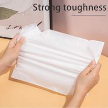 sealsuer 20pcs Frosted Transparent Zipper Bags, PE Self-Sealing Bags For Clothing Storage And Packaging, With Pull Cord Zipper Seal, Clear PVC Garment Organizer Bags, Waterproof Zipper Lingerie Storage Bags, Suitable For Back To School Season Drawer Wardrobe Organization, Closet Storage, Quilted Bags, Under Bed Storage Boxes, Divider Bags Garment Bag Waterproof Bag Clothes Organizer Clothes Storage Clothes Bag Packing Cubes Travel Essentials Travel Organizer - Clear - View 11