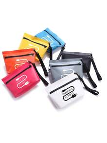 Outdoor Leisure Waterproof Wash Bag - Data Cable Pattern, Mobile Phone Bag, Outdoor Charging Cable Storage, Swimming And Drifting Travel Zipper Storage Bag, Hiking And Floating Boat Swimming Bag, Outdoor Sports, Camping, Miscellaneous Medicine Data Cable Storage, Suitable For Camping And Hiking Enthusiasts, Companions, Family, Friends, Hiking Clubs, Event Gifts, Birthday Gifts ,Travel Essential Bag - Multicolor - View 8