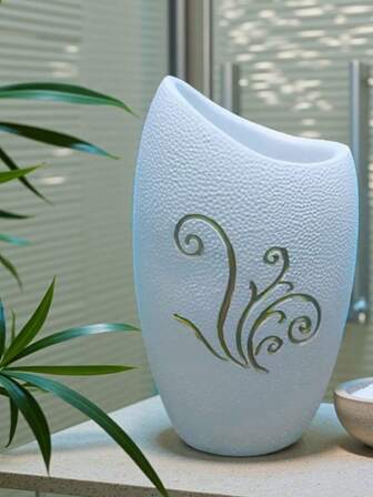 New Resin Garden Bonsai Decor Ornament, Creative Plum Blossom Vase Desktop Accessory