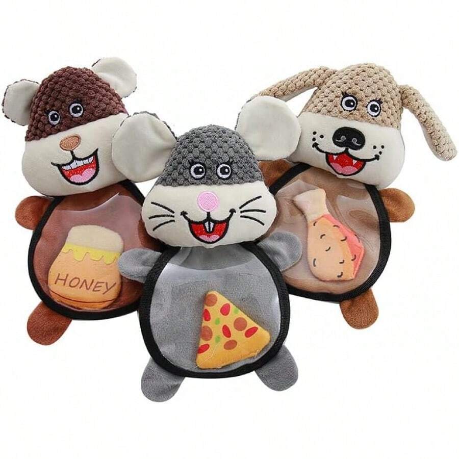 Pet Plush Toys - Grey - View 1