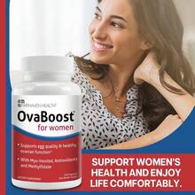 OvaBoost For Women, With Myo-Inositol, Antioxidants And Methylfolate, Supports Egg Quality & Healthy Ovarian Function, 120 Capsules - 1瓶 - 查看 4