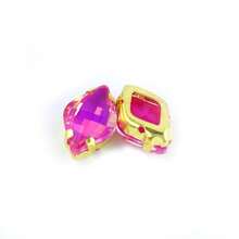 30pcs Diamond-Shaped Mocha Color Crystal Rhinestones, Multi-Color Shiny DIY Crystals Suitable For Jewelry And Hair Accessories, All Seasons - Multicolor - View 9