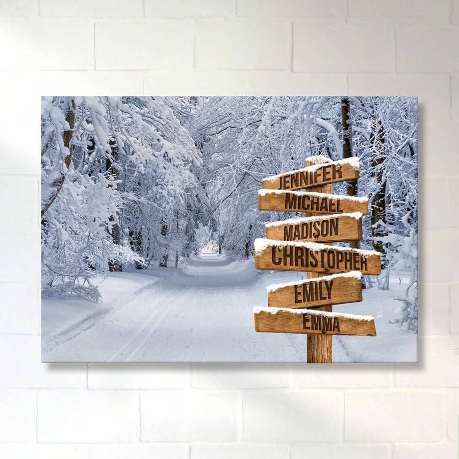 Letrero de Calle Personalizado para Familia, Arte de Pared de Lienzo y Póster Personalizado conúltiples Nombres, Letrero de Calle Personalizado, Mejores Regalos para Mamá de Parte de Hija/Hijo, Regalo de Lienzo de Navidad de Niños con Nombres, cuadros decorativos para sala, póster, con marco, pósters, cuadros para la pared, marcos para cuadros, cuadro, Virgen de Guadalupe, salas - transparente - Ver 1