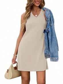 Dresses Women 2026 Casual Summer Sundresses Fashion Outfits Clothing - 黑色 - 查看 2