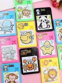 3/5/10 件套什锦颜色/形状拼图，透明纹理彩色动物，华荣路玩具，2 种款式随机发货（随机发货），[部分零件随机发货]，学习用品，拼图，水钻拼图 - 彩色 - 查看 11