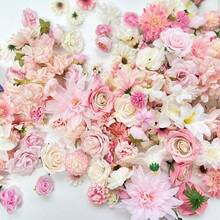 [Free Shipping]Artificial Pink Flowers Bulk Silk Roses Fake Flowers Heads For Crafts - DIY Home Spring Garden Floral Party Wildflower Garland Hanging Decoration Mini Big Small Faux Fabric Flowers Heads 3-12cm (Pink) - Pink - 查看 5