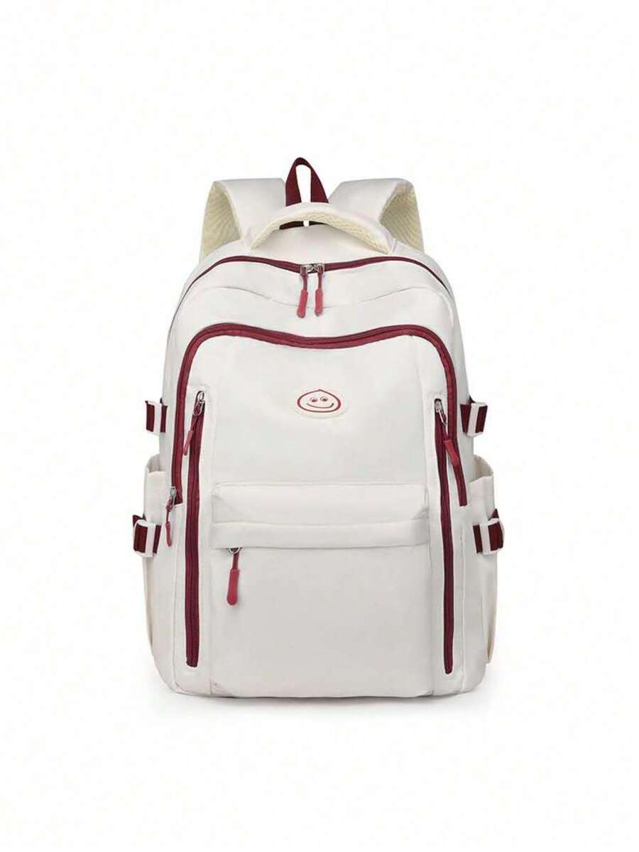Women's Fashion Waterproof Backpack With Large Capacity - Đỏ - Xem 1