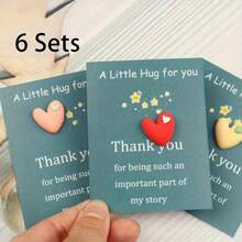 6 套“温馨拥抱”励志贺卡/传递情感支持和感恩/送给同事和家人的完美礼物/适合情人节、派对礼品/以及返校季 - 彩色 - 查看 7