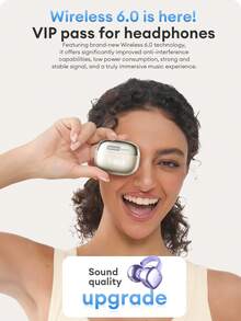 Lenovo RS119 Fashionable Bluetooth Headphones, LED Power Display, High-Quality Audio For Daily Music Listening, Low Latency For Gaming, Long Battery Life, Comfortable Fit, Compact Wireless Earphones Compatible With Android, IOS, PC, Great Gift - 粉色 - 查看 6