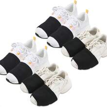 Professional Dance Leg Warmers, Instantly Turn Sports Shoes Into Rotation Dance Shoes, Protect Joints For Hip Hop, Latin, Street Dance Practice, Black & Grey - Black - View 5