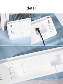 Multi-Functional Digital Clock With Temperature & Humidity Display, Memory Function, Brightness Adjustment, Date And Alarm - Wall Clock/Desk Clock For Home Office - Multicolor - View 5