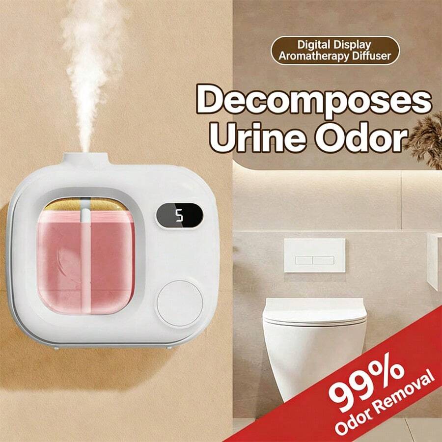 Mini Cordless Smart Aroma Diffuser, 360° Full Surround Scent Dispersion, Dual Function Air Freshener & Humidifier For Car Home Office Hotel, Essential Oil Not Included, Nice Holiday Gift