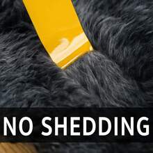 1pc Luxury Plush Long Pile Carpet Mat - Rectangular Shaggy Polyester, Non-Shedding, Thick Sponge Upgraded, Dry Clean Only, Christmas Vibe Long Fur Rug, Suitable For Living Room, Bedroom, Under Coffee Table, Game Room - , Skin-Friendly Soft Fabric - Dark Grey - View 7