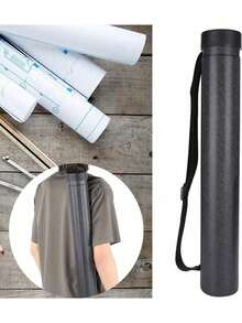 EstiloTendenciaTubo De PóSter, Tubo De Pintura TelescóPico, Tubo De Dibujo Circular, Tubo De Dibujo, Circular Para Mapas, Carteles De Viaje(Negro)Calidad PremiumVersióN Mejorada - 1 - Ver 3