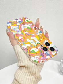 Ositos Cariñositos por todas partes: arcoíris, nubes, estrellas, pura felicidad. Esta elegante funda es compatible con iPhone 17, 16, 15, 14 Pro Max, 13, 12, 11, XR y XS Plus. Fabricada en silicona TPU, ofrece protección contra golpes y caídas, además de una sensación superior. Es el regalo ideal para familiares, amigos y seres queridos, y la opción perfecta para Año Nuevo. - transparente - Ver 6