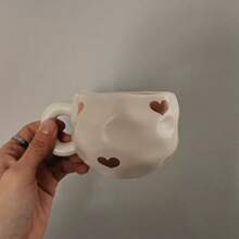 手工不对称陶瓷抹茶杯，情侣杯，适用于浓缩咖啡、拿铁、摩卡或茶，是生日、周年纪念日和情人节的完美礼物 - 彩色 - 查看 19