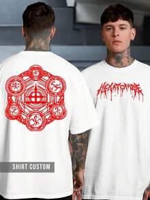 T-Shirt Paranormal Order RPG Hexatombe Ritual Horror Game Gothic Underworld Game - 白色 - 查看 1