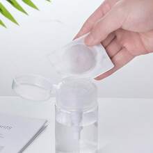 Ahania Porta Acetona 120ml Frasco Transparente Push Down Pump Removedor De Maquiagem Recarregável Reutilizável - Transparente - Visão 5