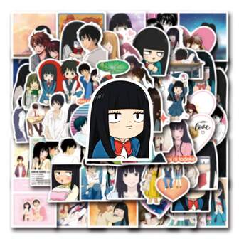 52 st tecknade Kimi Ni Todoke konstklistermärken japanska animeklistermärken söta Kimi Ni Todoke dekor merchandise vinyl vattentät för laptop telefon bil skateboard vattenflaskor scrapbooking dator journaling