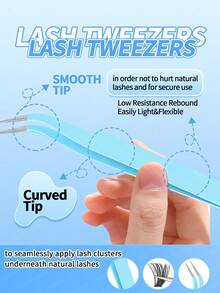 Eyelash Extension Kit - Includes Glue, Makeup Remover Oil, And Tweezers. This Eyelash Glue Has Features Of Sweat-Proof, Gentle, Fast-Drying, And Non-Irritating. This Multi-Functional Set Is Convenient To Carry, Beginner-Friendly, And Gentle To Use. A Complete Set Of False Eyelash Tools. - Multicolor - View 11