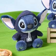Miniso Disney Stitch Series No.12 Plush Doll (Hooded Sweater Style): Soft Plush Material, Hooded Sweater Design Details, Cute Decor/Pillow, Home Decor/IP Collection Adorable Plush Doll (1 PC) - Multicolor - View 2
