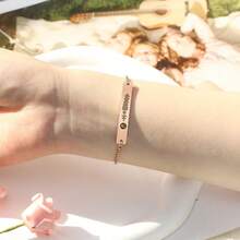 1PC Customized Music Fashion Adjustable Bracelet, Personalized Song Bracelet, Unique Ideal Gifts For Her Girlfriend, Mom, Family, Friends, For Anniversaries, For Birthdays, For Daily Wear, For Valentine's Day - Multicolor - View 3
