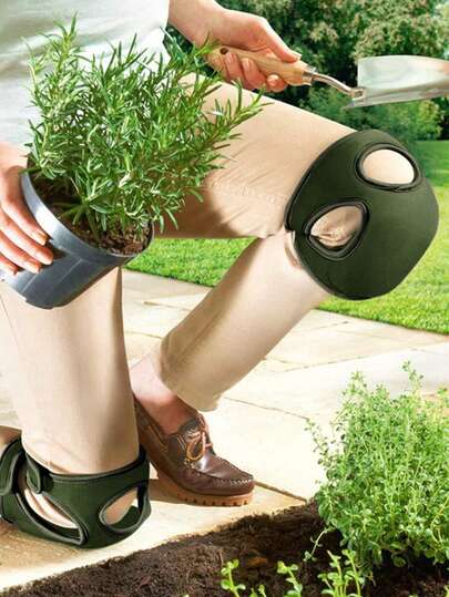 园艺护膝采用柔软的EVA泡沫材质，适用于建筑、铺砖、园艺和地板铺设等需要承受较大膝部负荷的工作，加厚泡沫材质，可调节且透气，方便跪姿作业，提升舒适度。