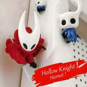 Hollow Knight & Hornet Game Character Figure Collectible Decor Toy/Refrigerator Magnet For Gift & Collect Ornaments