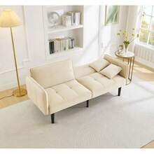 Sofas & Couches - Beige + Foam + 2 Seat - View 9