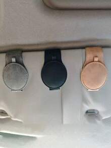 1 件通用汽车遮阳板眼镜夹，PVC 材质，汽车眼镜架，内饰配件，眼镜收纳架 - 彩色 - 查看 7