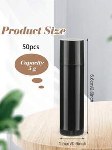 50/30/10/1pc 5g Rotating Lip Balm Tube, Empty Plastic Lip Gloss Lip Balm Container, Rotatable Deodorant Container, Suitable For DIY Homemade Lipstick, Lip Balm And Solid Perfume, Transparent, Cosmetics, Inexpensive, Room Decor, Vanity, Travel, Bedroom, Makeup Accessories, Cheap, Christmas Gift, Cosmetics, Makeup Tools, Bargain, Gift, Women Gift, Christmas Present - Multicolor - View 18