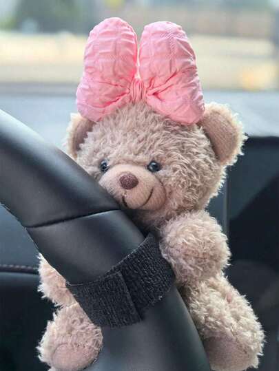 可爱小熊卡通汽车内饰装饰摆件，创意汽车配件仪表盘装饰