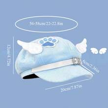 Handmade Cat Claw & Wing Beret Hat, Octagonal Cap, Alternative Subculture Cute Niche Fashion, Versatile Artist Painter Cap Baseball Hat, Suitable For Daily Cosplay Outfits And Styling - Multicolor - View 3