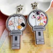 Bestselling Lightstick, /-EN, Heeseung, Jongseong, Taki, Sunoo Keychain, Keyring, Bag Charm, Pendant, Friendship Keychain, Fan Merchandise, Holiday Gift - 彩色 - 查看 2