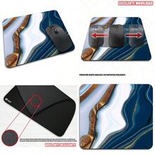 FIAN Mouse Pad Marmol Azul Tapete para Mouse 21.5 x 19 cm Mousepad Gamer - Base Anti-Derrapante Superficie Suave y Deslizante - Alfombrilla para Mouse y Escritorio. Elemental - Marmol Rosa - Ver 7