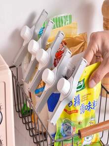 Reusable Silicone Sealing Clips - Ideal For Sealing Snacks, Tea, Milk Powder, Etc. - Kitchen Storage And Organization - Multicolor - View 3