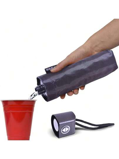 EstiloGoPong - Juego De 2 Botellas De Alcohol Ocultas Rain Or Shine En Forma De Paraguas, Incluye Embudo Y Boquilla Para VerterVersióN Mejorada