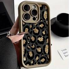 Nueva funda de teléfono de cuerpo completo antideslizante, a prueba de golpes y elegante Funda de teléfono: 1 Funda de teléfono mate suave con estampado de leopardo dorado vintage compatible con iPhone 16 15 14 13 12 11 Pro Max 14 15 16 Plus XS XR X 8 7 SE 2020 ¡Consigue una funda de teléfono que se vea bien! - 1 pieza - Ver 6