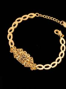 Bộ 5 chiếc dây chuyền dài hình nhụy hoa rỗng, mạ vàng 18K trên chất liệu đồng với điểm nhấn vàng sâm panh, kiểu dáng thanh lịch với tua rua mềm mại, phong cách Pháp lãng mạn Dubai, thích hợp cho cô dâu, đám cưới, ngày Valentine, kỷ niệm, quà tặng cho phụ nữ. - Rượu sâm banh - Xem 3