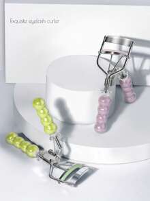 1/2pcs New High-Value Eyelash Curler, Natural Curling Eyelash Curler, No Meat Clip, Sunflower Eyelash Curler, Portable Travel Bag - Multicolor - View 4