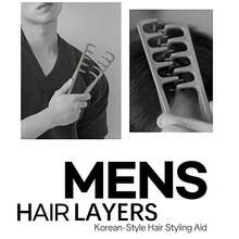 Fluffy Wide-Tooth Hair Comb For Men, Korean Styling Comb To Cover Partings And Create Curls, Easy Styling Tool For Home And Salon Use, Unisex - Multicolor - View 9