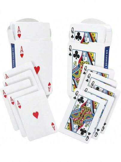 EstiloMagic Makers One Way Forcing Blue - Juego De Cubiertas Traseras Para Bicicleta, Reina De Palos Y As De Corazones, 2 Cubiertas IncluidasVersióN Mejorada