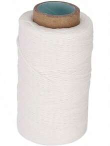 Estilo250M/820.2Ft Hilo Encerado 150D Accesorios De CordóN De Cosido Plano Para Suministros De Cuero Artesanales Macrame DIY(Blanco)VersióN Mejorada - 1 - Ver 1