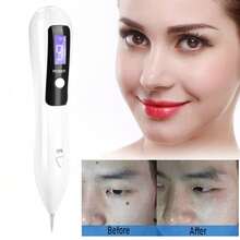 Portable LCD Dot Mole Freckle Spot Tattoo Removal Pen Beauty Skin Machine White - trắng - Xem 3