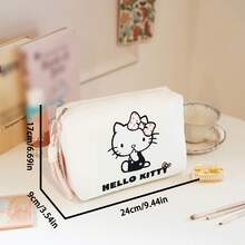 Hello Kitty 1个柔软轻便化妆包，可爱卡通设计，大容量，高品质收纳袋，女士手提化妆包，化妆袋，洗漱包，旅行必备，邮轮必备，度假必备，男女皆宜，旅行收纳盒，节日必备，女士礼物 - 彩色 - 查看 8